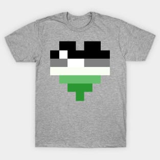 Pixel Heart - Aro Pride T-Shirt
